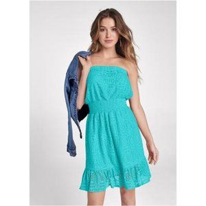 Venus Strapless Lace Mini Dress New Sz L